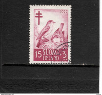 FINLANDE 1952 Oiseau Gobe Mouche Gris Yvert 397 Oblitéré Cote 4 Euros - Used Stamps