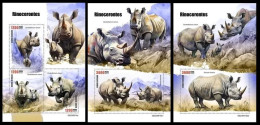 Guinea Bissau 2023 Rhinoceros. (610) OFFICIAL ISSUE - Rhinozerosse