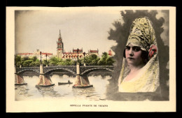 ESPAGNE - SEVILLA - PUENTE DE TRIANA - FEMME EN COIFFE - VOIR ETAT - Sevilla