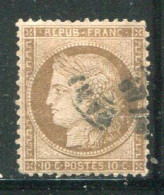 FRANCE- Y&T N°58a)- Oblitéré (signé Au Dos) - 1871-1875 Cérès