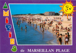 HERAULT MARSEILLAN PLAGE LA PLAGE(scan Recto-verso) KEVREN0537 - Marseillan