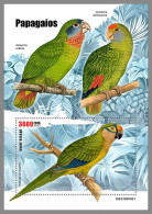 GUINEA-BISSAU 2023 MNH Parrots Papageien S/S I - IMPERFORATED - DHQ2427 - Papegaaien, Parkieten