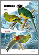 GUINEA-BISSAU 2023 MNH Parrots Papageien S/S II - IMPERFORATED - DHQ2427 - Papegaaien, Parkieten