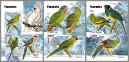 GUINEA-BISSAU 2023 MNH Parrots Papageien M/S+2S/S - IMPERFORATED - DHQ2427 - Papegaaien, Parkieten