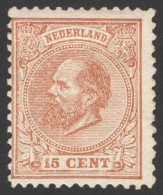 Nederland 1872 NVPH Nr 23 Ongebruikt/MNG Koning Willem III, King William III - Nuevos