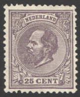 Nederland 1872 NVPH Nr 26 Ongebruikt/MNG Koning Willem III, King William III - Nuevos