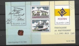 1993 MNH Aland  Block 2, Postfris - Aland