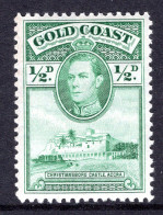 Gold Coast 1938-43 KGVI Definitives -p.11½ X 12 - ½d Green HM (SG 120) - Gold Coast (...-1957)