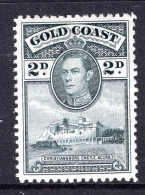 Gold Coast 1938-43 KGVI Definitives -p.11½ X 12 - 2d Slate HM (SG 123) - Gold Coast (...-1957)