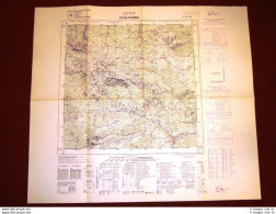 Grande Carta Topografica Pontebba O Pontebe Udine Friuli Dettagliatissima I.G.M. - Geographische Kaarten