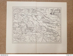 Carta Geografica O Mappa Stiria Austria Anno 1654 Di W. Blaeu Ristampa - Geographische Kaarten