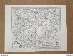 Carta Geografica O Mappa Hungaria Regnum Anno 1650 Ristampa - Geographische Kaarten