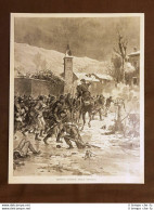 Ricciotti Garibaldi Battaglia Di Chatillon 19 Novembre 1870 Stampa Dei Primi 900 - Other & Unclassified