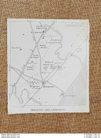 Carta Geografica O Mappa Del 1937 Zona Archeologica Del Metaponto Basilicata TCI - Geographische Kaarten