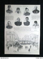 Funerali Delle Vittime Dell'esplosione Di Satory, A Versailles Stampa Del 1902 - Other & Unclassified