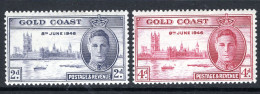 Gold Coast 1946 Victory - P.13½ Set HM (SG 133a-134a) - Gold Coast (...-1957)