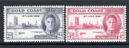 Gold Coast 1946 Victory - P.13½ Set HM (SG 133a-134a) - Gold Coast (...-1957)