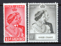 Gold Coast 1948 KGVI Royal Silver Wedding Set HM (SG 147-148) - Gold Coast (...-1957)