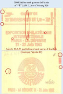 FRANCE - Carnet Conf. 8, Date 6.26.8.81 Partielle - 1f40 Sabine Vert - YT 2154 C1 / Maury 428 - Modern : 1959-…