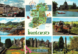 IRLANDE -  General Post Office - Village Of Adare - Château D'Ashford - Glendalough Roundtower - Carte Postale - Other & Unclassified