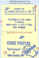 FRANCE - Carnet Conf. 8, Date 6.16.8.79 - 1f30 Sabine Rouge - YT 2059 C4a / Maury 419a - Modernos : 1959-…