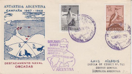 Argentina( Destacemento Naval Orcadas Cover Ca Orcadas Del Sur  12 OCT 1965 60350) - Bases Antarctiques