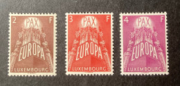 Luxembourg Y&T 531/533 MNH ** Europa 1957 - Nuevos