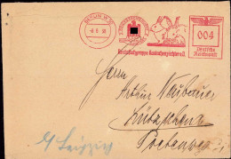 604507 | Brief 1938, Mit Freistempel Der Reichsgruppe Kaninchenzüchter | Berlin (W 1000) - Buste