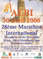 CPM - ATHLETISME - COURSE A PIED - ALBI - 28EME MARATHON INTERNATIONAL 2006 - Athletics