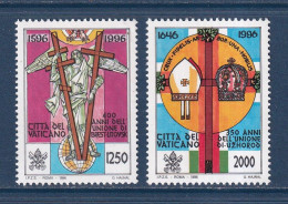 Vatican - YT N° 1034 Et 1035 ** - Neuf Sans Charnière - 1996 - Neufs