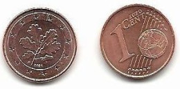 1 Cent, 2021,  Prägestätte (F),  Vz, Sehr Gut Erhaltene Umlaufmünzen - Germany