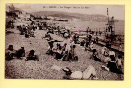 06. NICE - La Plage - Bains De Mer (animée) (Ed. Giletta) (voir Scan Recto/verso) - Scènes Du Vieux-Nice