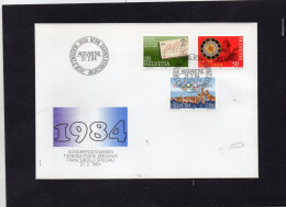 1984 Svizzera - Francobolli Svizzeri Speciali - FDC