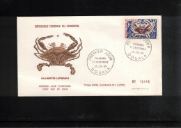 Cameroun 1968 Crab FDC - Schalentiere