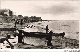 AMCP4-0334-14 - SAINT-AUBIN-SUR-MER - Sur La Plage A Maree Haute - Saint Aubin