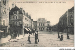 AMCP10-0926-39 - LONS-LE-SAUNIER - Place De La Liberte - Rue Du Jura Et Le Theatre - Lons Le Saunier