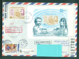 Enveloppe De Polynésie Vers Le Canada; From Polenysia To Canada; G. VANCOUVER (C-225) + CAPEX 87  (10445) - Storia Postale