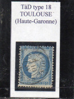 Haute-Garonne - N° 60C Obl Tàd Type 18 Toulouse - 1871-1875 Cérès