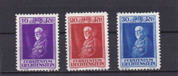 Liechtenstein 1933, Cat. Zumstein 101/03 * (114/16) . 80e Anniversaire Du Prince François 1er. Trace De Charnière - Unused Stamps