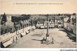 AMVP3-0243-49 - BEAUFORT-EN-VALLEE - Vue Générale Et Place Jeanne De Laval - Otros & Sin Clasificación