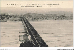 AMVP3-0228-49 - SAUMUR - Le Pont Du Chemin De Fer Sur La Loire - Saumur