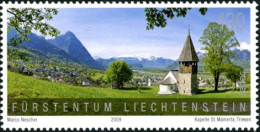 LIECHTENSTEIN 2009 - SEPAC - Paysage Et église - 1 V. - Unused Stamps