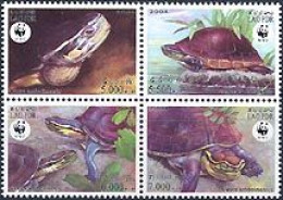 LAOS 2004 - W.W.F. Tortue De Malaysie  - 4 V. - Ungebraucht