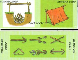 KOSOVO 2007 - Europa - Le Scoutisme - Carnet Avec Interpanneau  - 2007