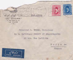 Egypte--1935--lettre De LE CAIRE Pour PARIS 9° (France)..timbres...cachet...pub "El Chark" - Cartas & Documentos