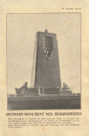 4931 185 Den Helder, Comite Oprichting Monument Nederlandsche Reddingwezen. (Kleine Vouwen In De Hoeken)  - Den Helder