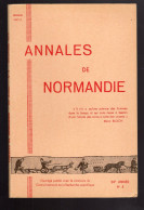 ANNALES DE NORMANDIE 1974 Bibliographie Normande 1973 - Normandie