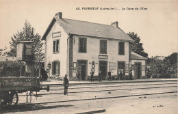 Paimboeuf * La Gare De L'état * Wagon * Ligne Chemin De Fer - Paimboeuf