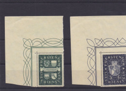 Liechtenstein 1939, Cat. Zumstein 147/48 ** (Yvert 159/60). Armoiries. - Unused Stamps