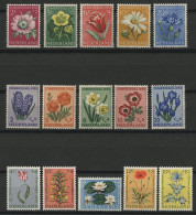 PAYS-BAS 3 Séries FLEURS FLOWERS N° 569 à 573 + 590 à 594 + 719 à 723 Neufs ** (MNH) TB - Ongebruikt